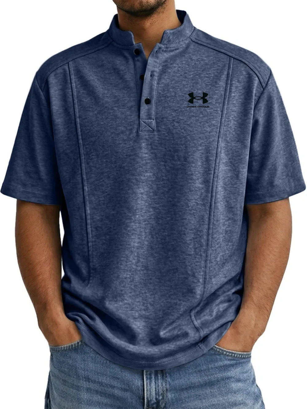 Wrinkle-Resistant Cotton Henley